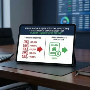 Konsolidacja długów pożyczką hipoteczną - jak zamienić 5 drogich kredytów w jedną tanią ratę pod zastaw?