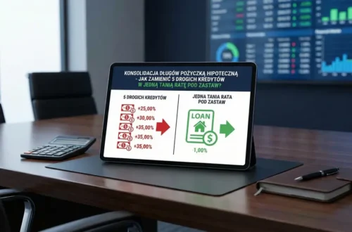 Konsolidacja długów pożyczką hipoteczną - jak zamienić 5 drogich kredytów w jedną tanią ratę pod zastaw?