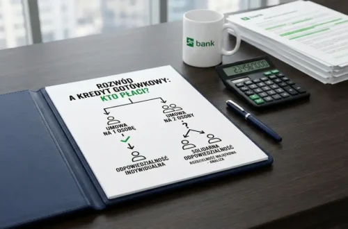 Kredyt gotówkowy a rozwód i rozdzielność majątkowa - kto odpowiada za raty, jeśli umowa jest na jedną osobę lub na dwie?