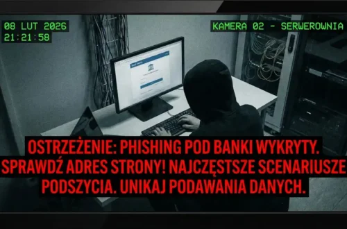 Phishing pod banki - najczęstsze scenariusze podszycia i co sprawdzić w adresie strony