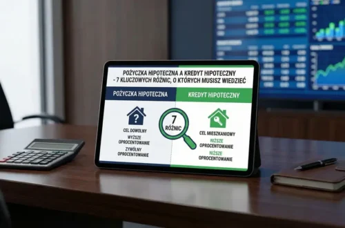 Pożyczka hipoteczna a kredyt hipoteczny - 7 kluczowych różnic, o których musisz wiedzieć