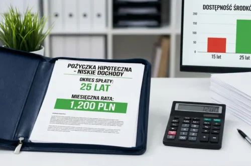 Pożyczka hipoteczna przy niskich dochodach - jak długi okres spłaty (do 20-25 lat) wpływa na dostępność środków?