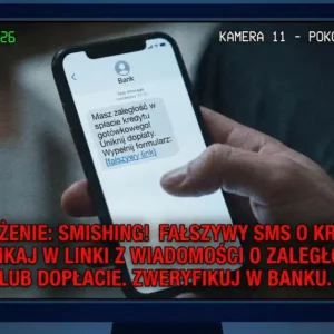 Smishing o kredycie gotówkowym - SMS o treści: dopłata, zaległość i link do formularza